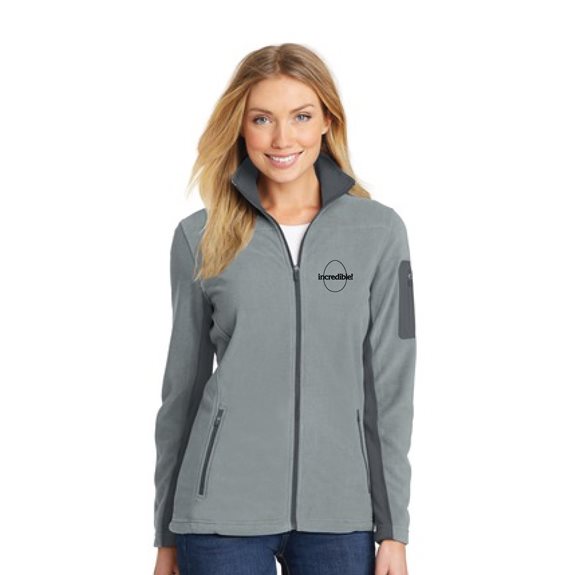 Women's Full-Zip Fleece Jacket (Gray)